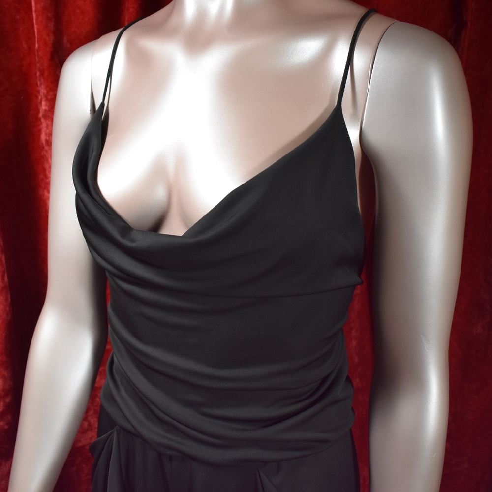 BCBGMaxAzria Black Strappy Jersey Dress - Picture 2 of 6